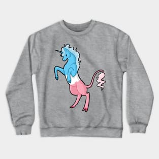 Trans Pride Unicorn Crewneck Sweatshirt